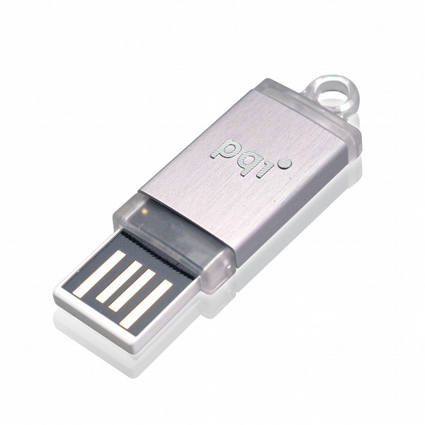 PQI i810plus 4GB silver 4GB USB 2.0 Typ A Silber USB-Stick
