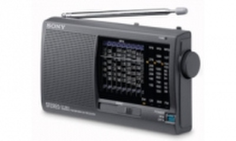 Sony Worldband Receiver ICF-SW11 Часы Аналоговый Cеребряный радиоприемник