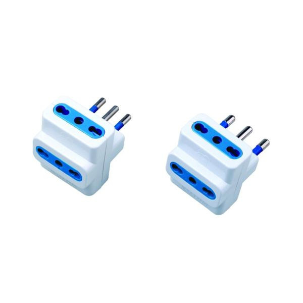 Nilox ADATTATORE 10A 3 BIPASSO BIANCO CEI 23-16/VII CEI 23-16/VII White cable interface/gender adapter