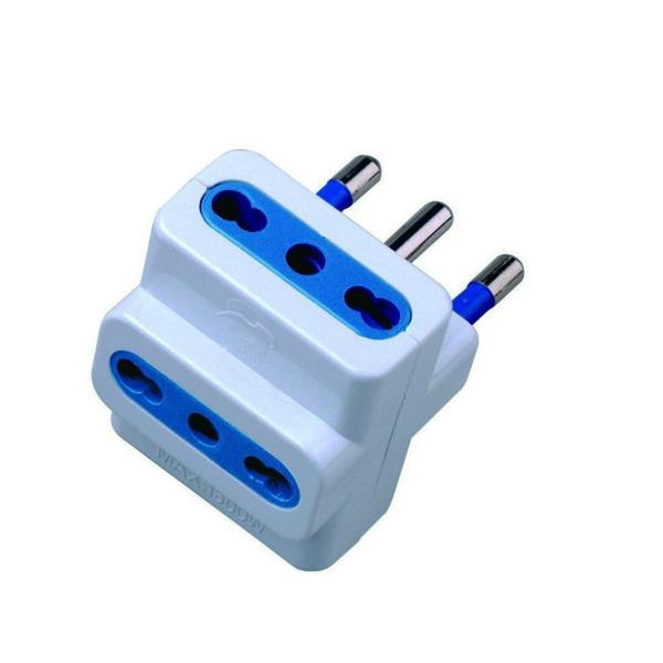 Nilox ADATTATORE 16A 3 BIPASSO BIANCO CEI 23-16/VII CEI 23-16/VII Weiß Kabelschnittstellen-/adapter