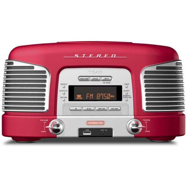 TEAC SLD910R Digital 15W Rot CD-Radio