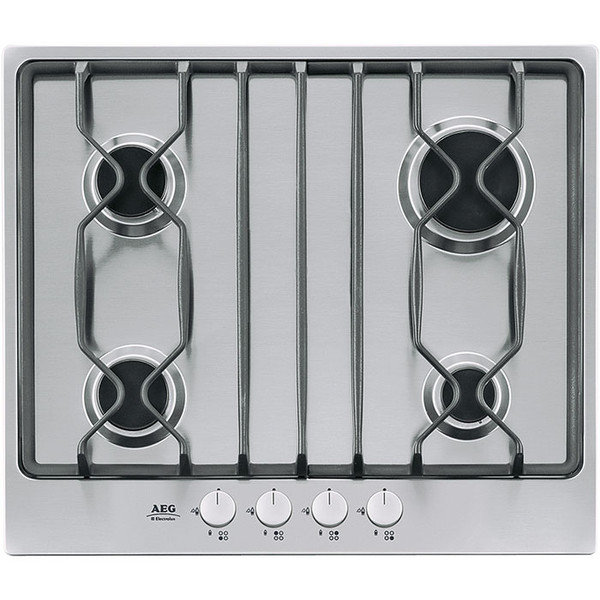 AEG 60404GM Встроенный Gas hob Cеребряный плита