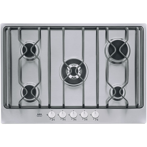 AEG 70454GM Встроенный Gas hob Cеребряный плита