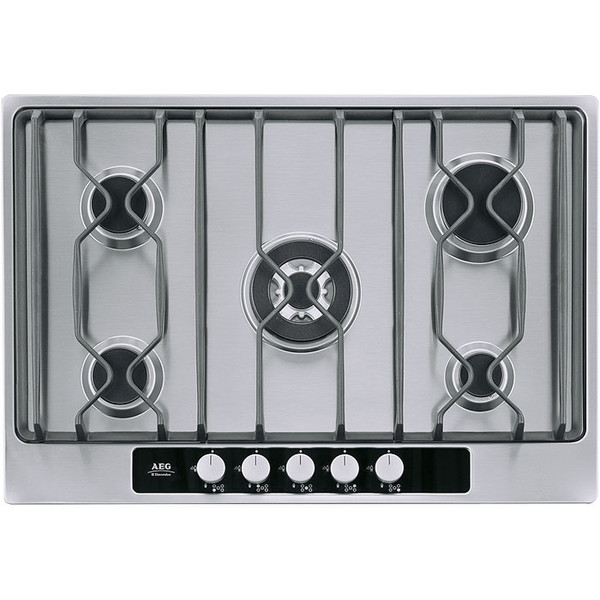 AEG 75754GM Встроенный Gas hob Cеребряный плита