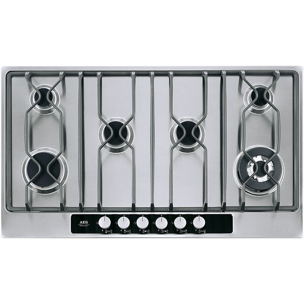 AEG 95754GM Встроенный Gas hob Cеребряный плита