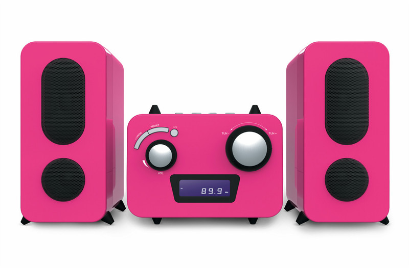 Bigben Interactive MCD11RSSTICK Micro-Set Pink Home-Stereoanlage