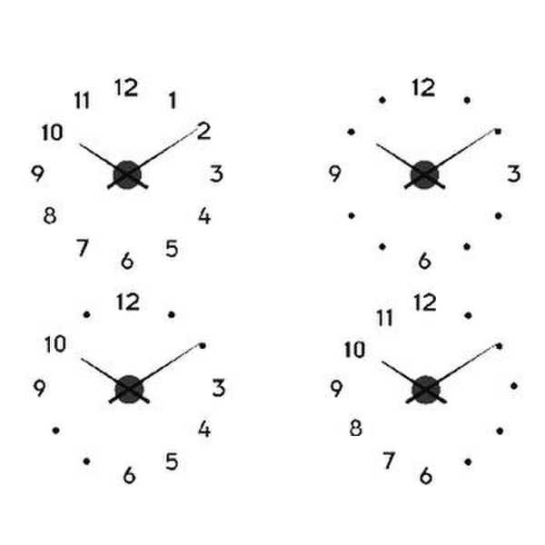Balance 816772 Quartz wall clock Rectangle Black wall clock