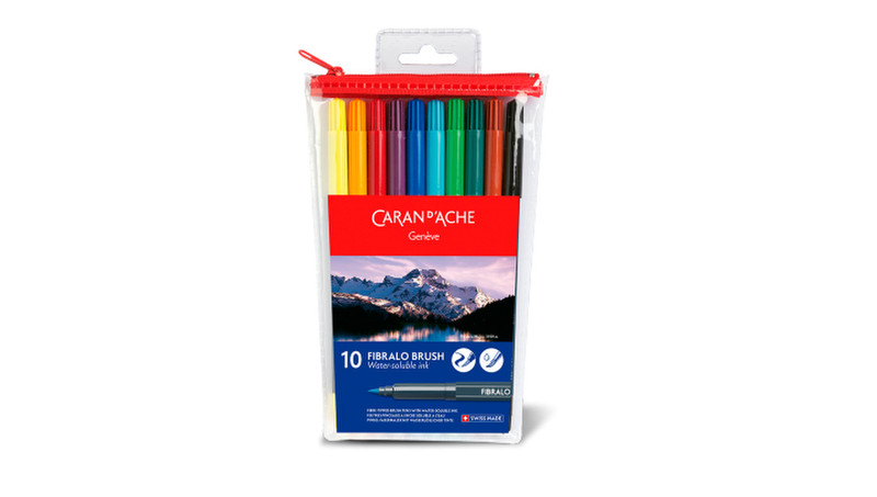 Caran d-Ache Fibralo Разноцветный 10шт маркер с краской