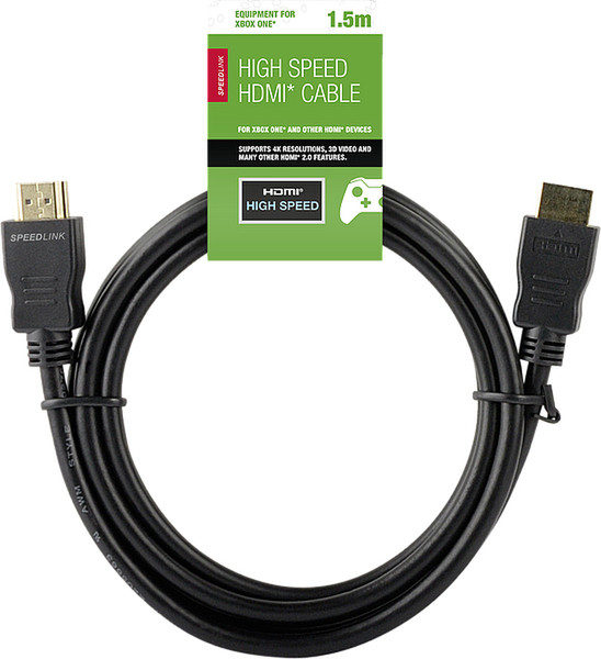 SPEEDLINK SL-250101-BK-150 1.5m HDMI HDMI Schwarz HDMI-Kabel
