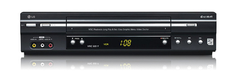 LG LV5000 Черный кассетный видеомагнитофон/плеер