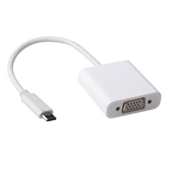 Advanced Cable Technology SB0016 USB C VGA Белый кабельный разъем/переходник