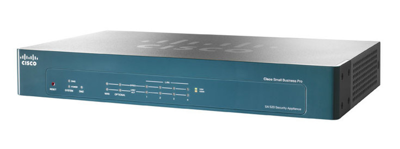 Cisco SA 520 Security Appliance 200Mbit/s Firewall (Hardware)
