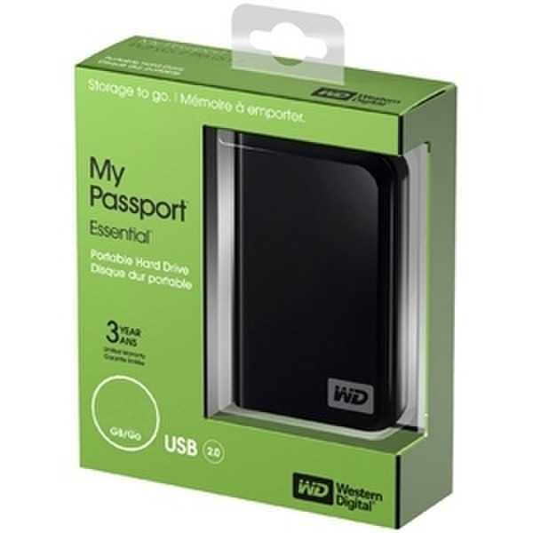 Western Digital My Passport Essential 750GB 2.0 750GB Schwarz Externe Festplatte