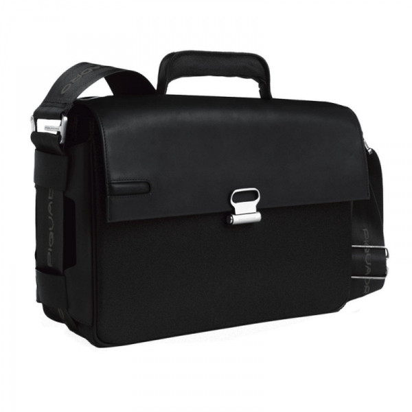 Piquadro T-Square Leather Black briefcase