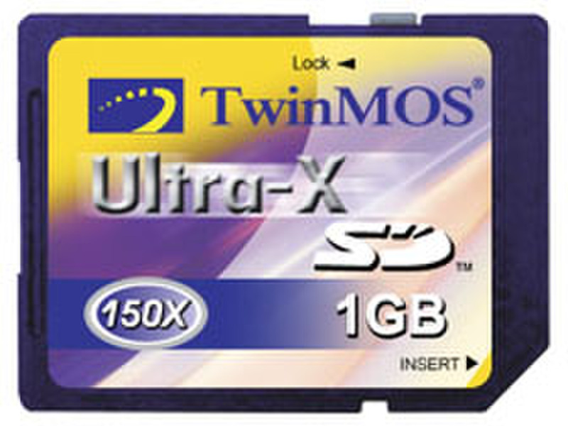 Twinmos Ultra-X Secure Digital (SD) card - 150X 1 GB . 1GB SD memory card