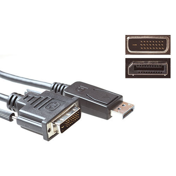 Advanced Cable Technology AK3993 1m DisplayPort DVI-D video cable adapter