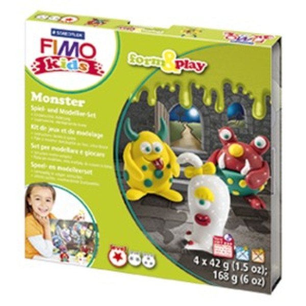 Staedtler FIMO kids 8034 Knetmasse 42g Grün, Rot, Weiß, Gelb 1Stück(e)