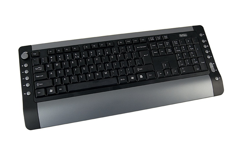 Sweex Wireless Keyboard & Optical Mouse 2.4 GHz RF Wireless QWERTY Tastatur