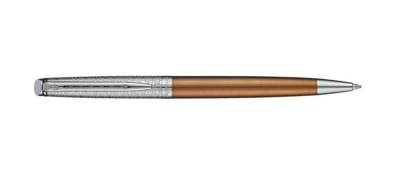 Waterman Hemisphere Bronze Satine Twist retractable ballpoint pen Blau