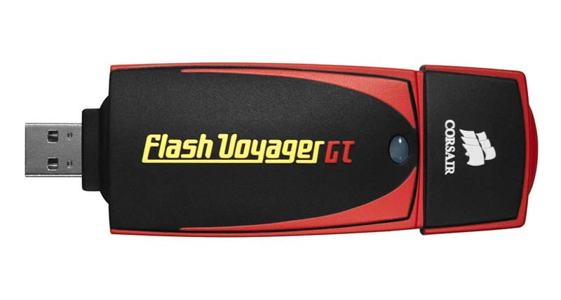 Corsair Flash Voyager GT, 128GB 0.128ГБ USB 2.0 Тип -A Черный, Красный USB флеш накопитель