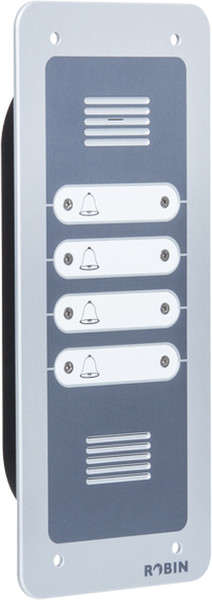 Robin C01064 Aluminium,Grey door intercom system