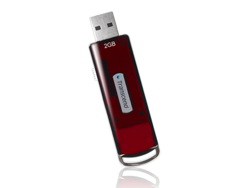 Transcend V series JetFlash V15, 2GB 2ГБ USB 2.0 Тип -A Красный USB флеш накопитель