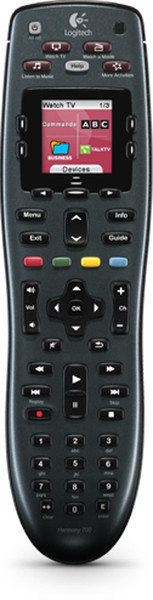 Logitech Harmony 700 Black remote control