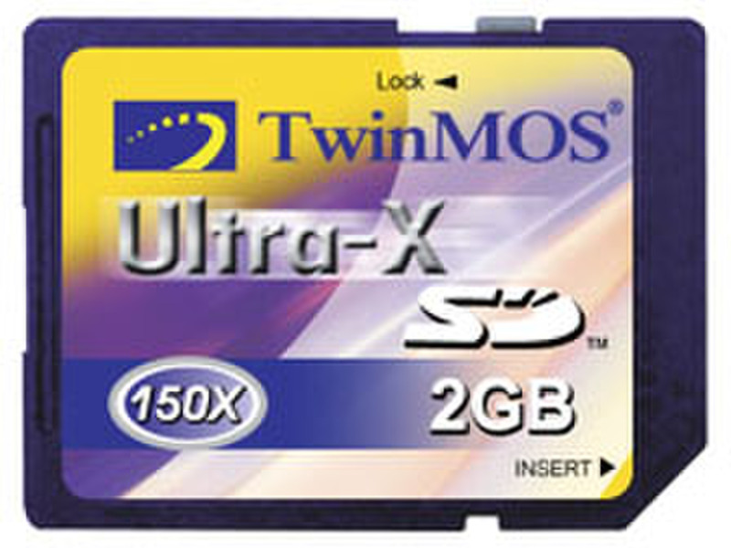 Twinmos Ultra-X Secure Digital (SD) card - 150X 2 GB . 2GB SD memory card