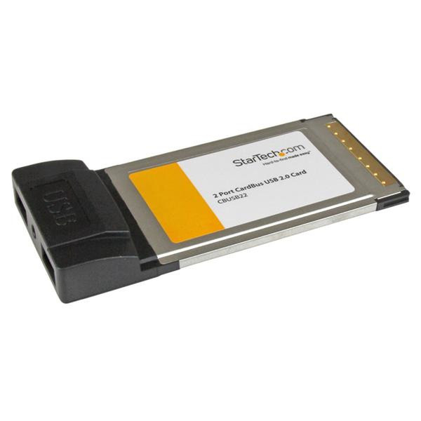 StarTech.com 2 Port USB 2.0 Laptop CardBus - PC-Kartenadapter