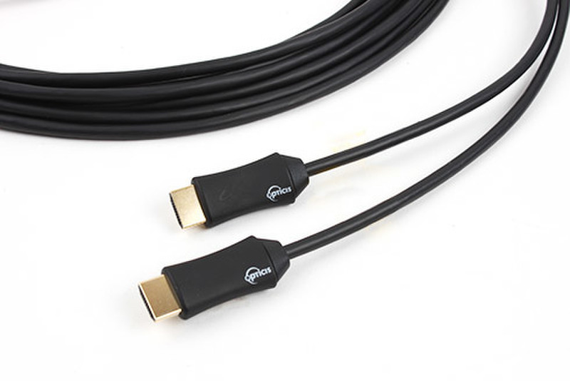 Opticis 15m, 2xHDMI 15m HDMI HDMI Black