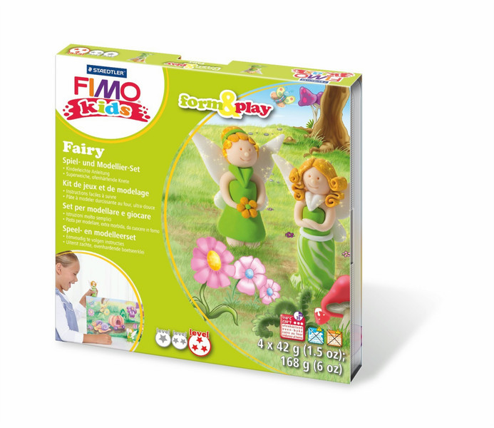 Staedtler FIMO kids 8034 Knetmasse 42g Cremefarben, Grün, Weiß 1Stück(e)