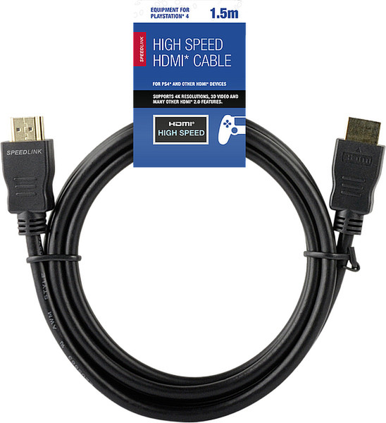 SPEEDLINK SL-450101-BK-150 1.5m HDMI HDMI Schwarz HDMI-Kabel