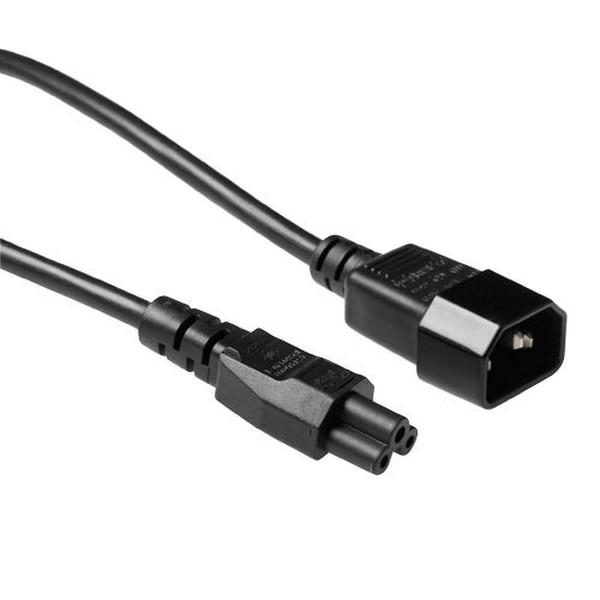 Advanced Cable Technology AK5028 2m C14-Koppler C5-Koppler Schwarz Stromkabel