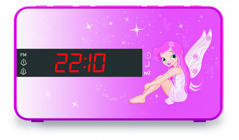 Bigben Interactive RR15FAIRY Clock Analog Purple radio