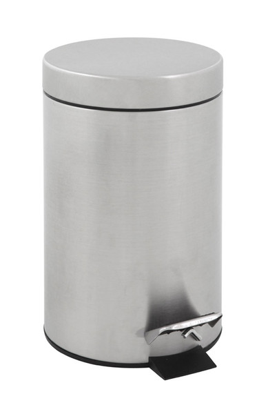 Vepa Bins VB 222203 3L Round Plastic,Stainless steel Stainless steel trash can