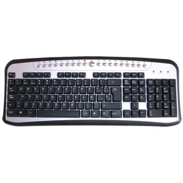 Leotec teclado Multimedia USB+PS/2 QWERTY keyboard
