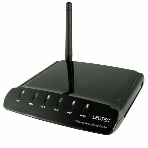 Leotec Wireless Router Schwarz WLAN-Router