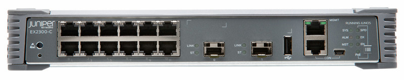Juniper EX2300-C gemanaged L2/L3 Gigabit Ethernet (10/100/1000) 1U Schwarz
