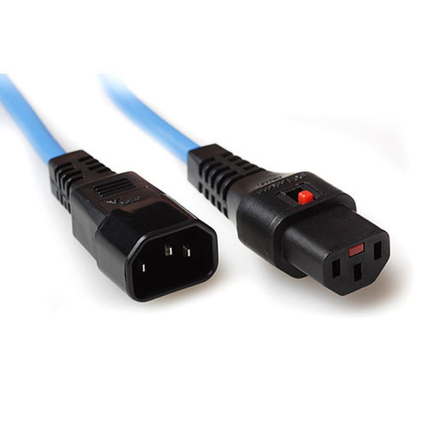 Advanced Cable Technology AK5200 2m C14 coupler C13 coupler Blue power cable