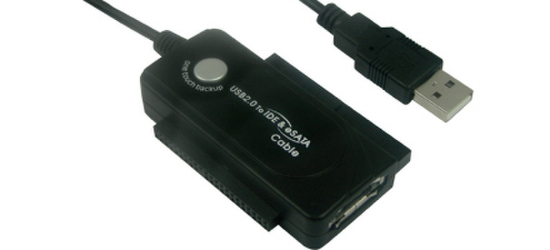 Microconnect EASY-IDE/ESATABU USB 2.0 IDE & eSATA Черный кабельный разъем/переходник