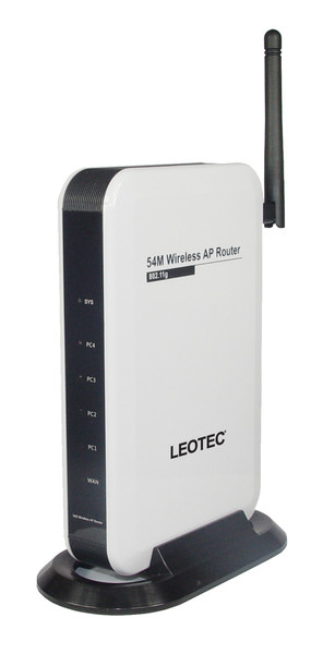 Leotec Wireless Router Schwarz, Weiß WLAN-Router