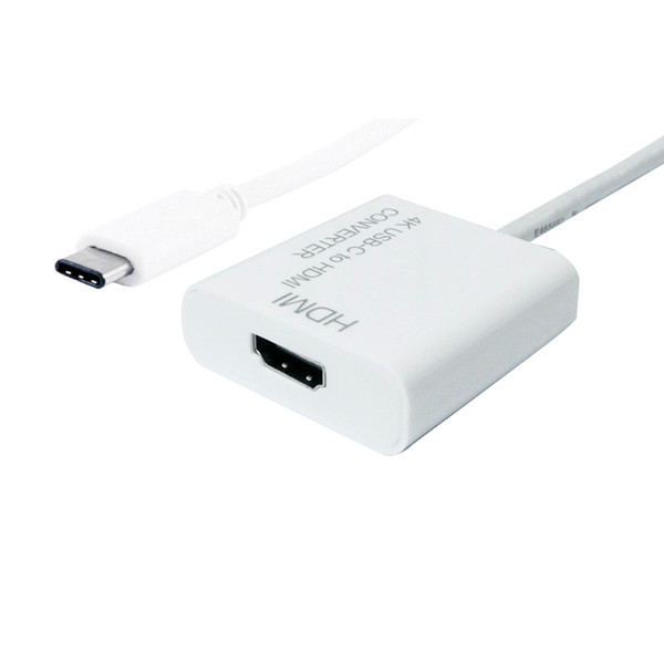 Secomp 12.99.3210 0.1m USB C HDMI Weiß Videokabel-Adapter