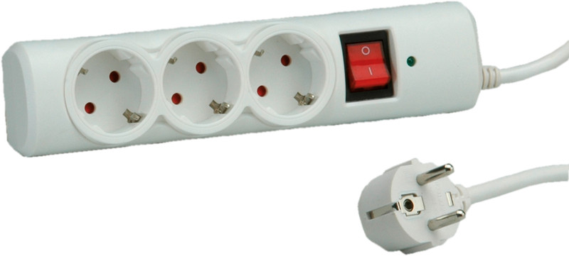 Secomp 19.99.1070 3AC outlet(s) 250V 1.5m White surge protector