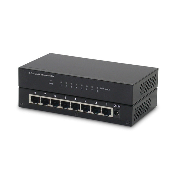 Secomp 21.14.3521 Gigabit Ethernet (10/100/1000) Schwarz Netzwerk-Switch