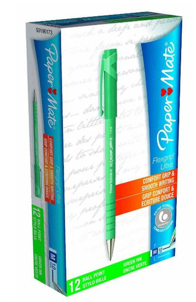 Papermate FlexiGrip Ultra Stick ballpoint pen Green 1pc(s)