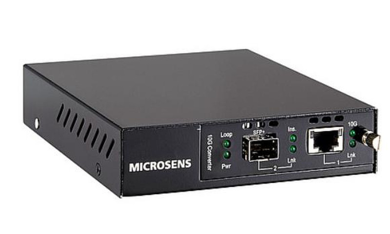 Microsense MS400280 10000Mbit/s Black network media converter