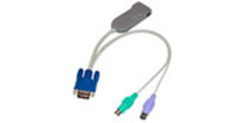Raritan P2ZCIM-PS2 VGA 2xPS/2 Серый кабельный разъем/переходник