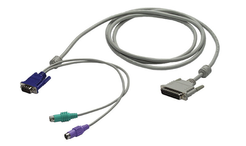 Raritan Ultra Thin KVM Cable 6m 6m Grau Tastatur/Video/Maus (KVM)-Kabel