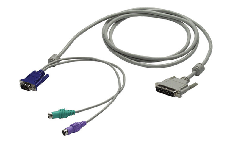 Raritan Ultra Thin KVM Cable 0.6m 0.6м Серый кабель клавиатуры / видео / мыши