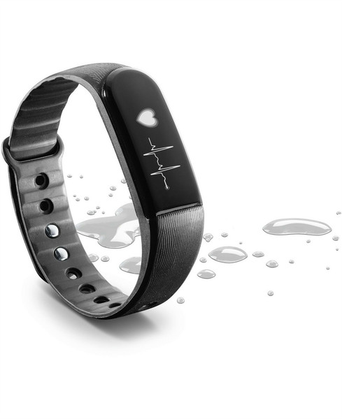 Cellularline Easy Fit HR Wristband activity tracker Wireless IP54 Black